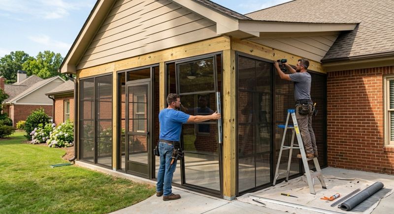 Deck Enclosure Construction in Dallas, TX