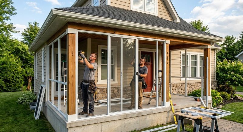 Enclosed Porch Installation in Austin, TX