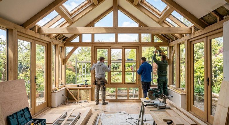Sunroom Addition Construction in Asheville, NC